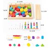 KidMigo Montessori Toys for 3 Year Old, Stacking Toys for Toddlers, Stacking Blocks, Lacing Beads, Matching Shape Preschool Toys, Montessori Toys for 3 4 5 Year Olds with Canvas Storage Bag