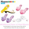 PicassoTiles Kids Fairytale Royal Princess Dress Up Pretend Play Tiara, Jewelry Boutique, Shoes & Fashion Accessories Toy Collection For Girls Children Ages 5+ STEM Creative Imagination Toys