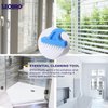 LEOBRO Hand-held Groove Gap Cleaning Tools Door Window Track Cleaning Brushes Air Conditioning Shutter Cleaning Brushes Pack of 4