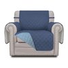 Easy-Going Chair Sofa Slipcover Reversible Sofa Cover Water Resistant Couch Cover Furniture Protector Cover with Elastic Straps for Pets Kids Children Dog Cat (Chair, Dark Blue/Light Blue)