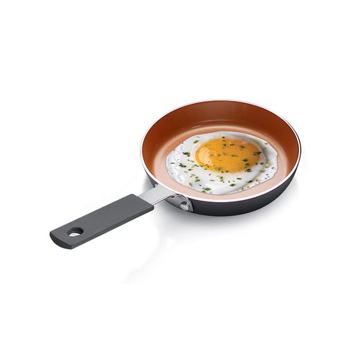 Gotham Steel Mini Egg and Omelet Pan with Ultra Nonstick Titanium & Ceramic Coating - 5.5", Dishwasher Safe, Stay Cool Handle