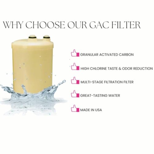 A2O WATER - MADE IN USA, Granular Activated Carbon Replacement Alkaline Water Filter for SD501, DX II, Toyo and Impart (HG Type Only), (See Image to Identify The Models)