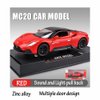Toy Cars Model MC20 Alloy Collectible Pull Back Diecast Vehicles with Light&Sound (Red)