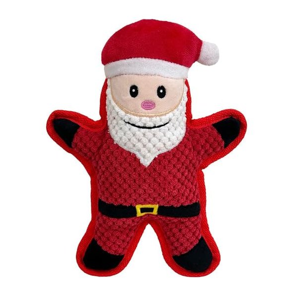 Pet Lou Christmas Bite Me Santa, 10-inch Height, Super Soft, Animal Plush Toys