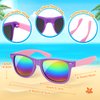 Mocoosy Foldable Kids Sunglasses Bulk,18 Pack Neon Sunglasses with UV400 Protection, Summer Pool Party Favor Beach Luau Graduation Party Supplies Birthday Goodie Bag Stuffers for Boys Girls Age 4-8-12