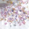 50 PCS Mixed Color Multi Shape Mini Nail Rhinestones Nail Charms,3D Heart Star Nail Design Nail Gems Nail Crystals Charms for Nails Shiny Zircon Nail Diamonds Nail Charm for Nail Art Nail Accessories