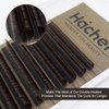 HAICHER Brown Lash Extensions 03 05 07 C D Curl 8-16mm Mixed, Colored Lash Trays for Eyelash Extension (Dark Brown, 0.05 D 8-16mm)