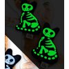 Crochet Kitty Skelekitty Cat Toy 2pc Plush Halloween Skeleton Glow in Dark w/Organic Catnip USA Made