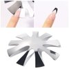 French Cutter for Nails, Lokyango 3pcs French Tip Cutter Edge Trimmer Easy Smile Line Acrylic V Cut Nail with 2pcs Brush, 1pcs Cutting Knife, 5 Spare Blades 7 Piece Set (A)