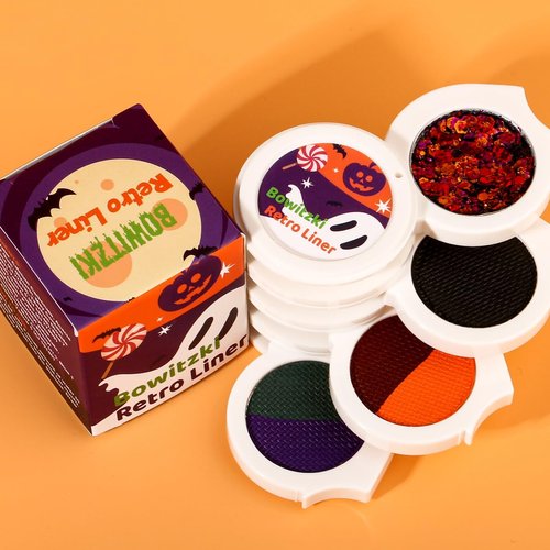 Bowitzki Water Activated Eyeliner Palette With Glitter Smudge proof Face Paint Makeup Kit-Fruit Series (Halloween)