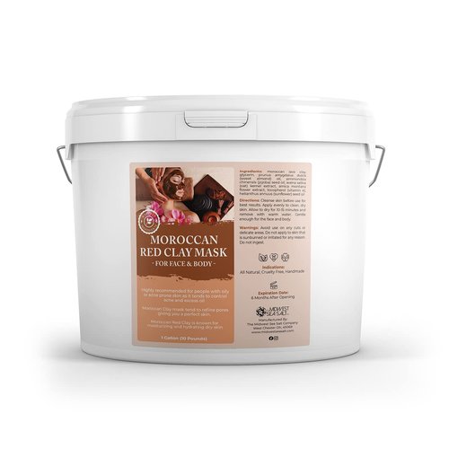 Moroccan Red Clay Mask - 10lbs (128oz) - oil