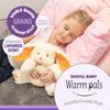 Warm Pals - Bashful Bunny - 1.5lbs - Cozy Microwavable Lavender Scented Plush Toys - Heated Stuffed Animal - Heatable Coolable Bedtime Comfort Plushie