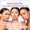 Universal Pressed Setting Makeup Powder, Glow by Mirabella Beauty - Translucent Matte Setting Powder Infused with Hyaluronic Acid & Collagen with Lightweight, Flawless Finish - Blurring, Anti-Aging &