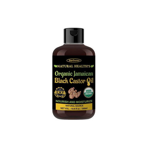 Jamaican Black Castor Oil (10.15 fl oz) - 100% Pure for Hair, Eyelash & Eyebrow Growth, Hair Loss Prevention Serum