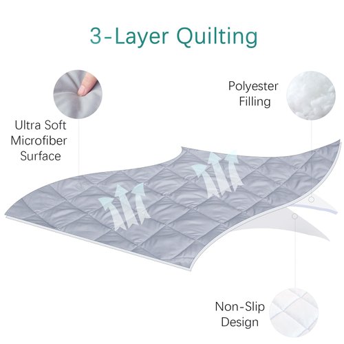 Sheet for Regalo My Cot Portable Toddler Bed Including Multi Sizes, Joovy Travel Cot (Sheet Only, Bed not Included), Soft Child Travel Cot Padded Cover, Grey