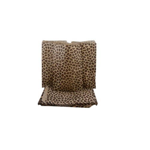 CuteBox Leopard/Cheetah Flat Paper Gift Bags 200 pcs (4" x 6") for Merchandise, Crafts, Party Favors, Tradeshows, Retail, Showcases, Display, Holidays, Animal Themes, Arts and Crafts