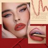 Dulele 12 Colors Slim Lip Liner Pencil Set, Creamy Lip Liner Matte Lipstick Plumping Lip Definer Pencil, Smooth and Long Lasting Natural Lip Makeup (Red)