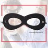 AIMIKE 2Pcs Superhero Masks, Black Felt Eye Masks, Halloween Dress Up Masks, Adjustable Half Masks with Elastic Rope - Great Party Cosplay Accessory