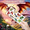Dragon Temporary Tattoos Birthday Party Supplies Favors Decorations Knight Dragon Super Cute Fake 96PCS Tattoos Stickers for Kids Boys Girls School Classroom Rewards Gifts Ideal Halloween