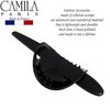 Camila Paris CP2644 French Hair Barrette with Stick, Hair Ponytail Holders, Amber, Slide Hair Pins for Buns Chignon, Strong Hold Hair Bun Clip, No Slip Hair Accessories for Women, Made in France