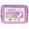 Natracare Natural Traditional Style Maxi Pads, Regular, Individually Wrapped, Without Wings in Plant-Based Bag (1 Pack, 14 Pads Total)