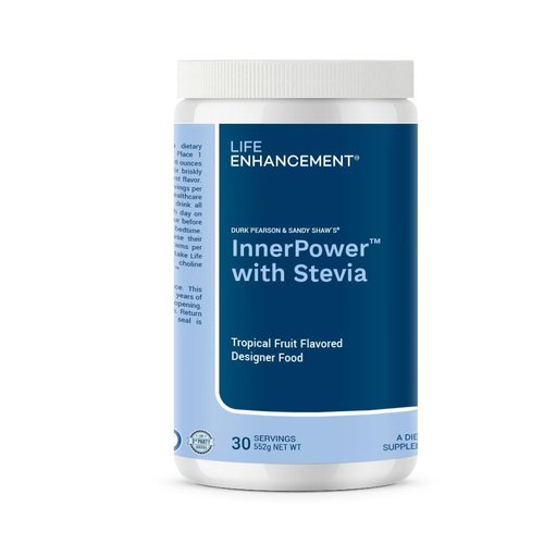 Life Enhancement InnerPower with Stevia |Amino Acids, B Vitamins, Choline, Folate, Minerals, and More | 30 Servings