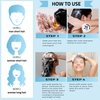 Mihkiom Dark Wine Red Hair Dye Shampoo 3 in 1 for Women & Men, Hair Color Shampoo Refresh Hair Only 20 Mins - Natural Plant - Champu Para Pintar el Pelo