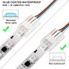 20 Pieces 3 Pin LED Light Connectors Strip to Wire Quick Connector LED Extension 3 Pin LED Strip Connector 10 mm Terminal Strip Connectors Clear Track Lighting Connectors for 5050 LED RGB Strip Light