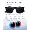 WOWSUN Polarized Sunglasses for Women Vintage Retro Round Mirrored Lens