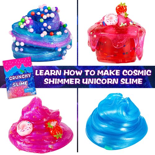 Crunchy Slime Kit,Sparkling Slime Making Kit,Foam, Jelly Cube Slime for Party Favors Kids Boys Girls Birthday Carnival Treasure Classroom Prizes