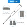 Replacement Crutch Pads, AHIER Padding for Walking Arm Crutches, Hand Grips, and Feet Caps, Fits Standard Aluminum Crutches 6 Pieces-Set