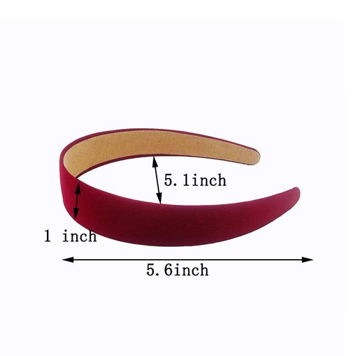 MYYZMY 9 Pcs Satin Headbands 1 Inch Wide Headband Colorful Hard Hair Bands for Women and Girls, 9 Colors