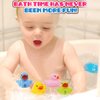 10 Pack: Numbers Counting Rubber Ducks Colorful Bath Toys - 1, 2, 3 Learn to Count Numeracy Early Learning Educational Bathtime Squeak Duckies Bathtub Set for Kids, Toddlers