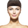 2 Pack Velvet Wig Band Head Hair Band Adjustable Fastern (Black and Brown)