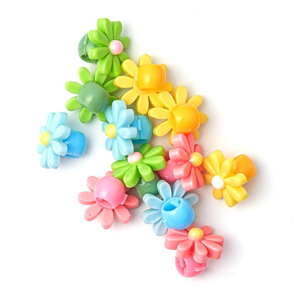 RED by Kiss 12 Pieces Clips, Flower Claw Clip for Hair Braids, Hair Clips, Kids Hair Accessory Clip, Small Mini Cute Strong Hold Thin Hair Clips Girls Women Kids