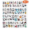 96PCS Funny Husky Siberian Temporary Tattoos Stickers Theme Birthday Party Decorations Favors Supplies Decor Cute Pets Puppy Dogs Animals Tattoo Gifts For Kids Boys Girls Adults School Prizes Carnival