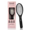 Bresil Beauty's Ash Wood Paddle Hair Brush W/Long Therapeutic Metal Pins - Better Than Boar Bristle Hair Brush I Hairbrush for Women I Dry/Wet I Detangle I Thick Fine Curly Straight Hair