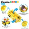 PicassoTiles Mini Magnetic Tiles Expansion Car Truck and Figures Play Set, Kids Building Magnet Bricks STEM & Learning Toys, Magnetic Add-ons, Car Toys, Toddler Preschool 3 years and up boys and girls