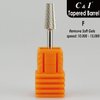 C & I Tapered Barrel Nail Drill Bit for Electric Nail Drill Machine of Nail Art (Grit Fine, Silver)