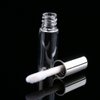 Yosoo 45Pcs Lip Gloss Tubes Empty Plastic Clear Lip Balm Bottle Container Silver Transparent 1.2ml Makeup Tool for Women