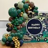 Green and Brown Balloons, Camo Balloons Camouflage Party Balloons Green Black Latex Balloons Metallic Gold Balloon for Kids Adults Hunting Birthday Soldier Army Theme Party Jungle Camping Decorations