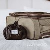 Lay-n-Go Cosmo Drawstring Cosmetic & Makeup Bag Organizer, Toiletry Bag for Travel, Gifts, and Daily Use, 20 inch, Metallic Silver