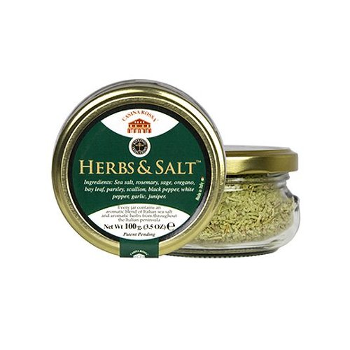 Casina Rossa Herbs and Salt - Italian Herb Blend and Adriatic Sea Salt - 3.5 oz.