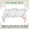 Whaline Christmas Coloring Tablecloth 54 x 108 Inch 6 Games Xmas Santa Claus Themed Color-in Paper Disposable Table Cover for Winter Holiday Birthday Party Supplies Set