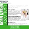 DERMACTIN Galaxy Green Neon Peel Off Facial Mask with Avocado and Centella Asiatica 1.76 oz. - Exfoliating Face Mask Peel Off