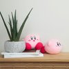 TOMY Nuiguru Knit Kirby Plush - Waving Kirby Plushie - Crochet Plushies - Collectible Crochet Stuffed Animals - Soft Cozy Plush Toys and Kirby Room Decor - 6 Inch