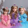 Princess Dress Up Toy Set, Girls Jewelry Boutique Role Playing Game, Toddler Dress Up Princess Shoes, Skirts, Crowns, wands, Jewelry, Party Birthday Creative Gift for 3 4 5 6 7 8 Years Old Girls