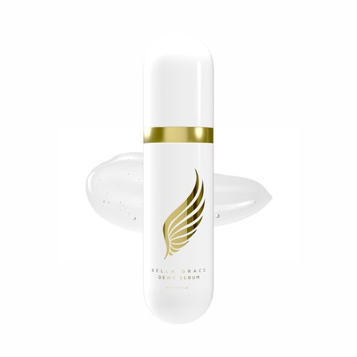 Bella Grace Hydrating Dewy Hyaluronic Acid Serum with Amino Acids, Peptides, MariMoist Complex Face Serum, Supports Anti Aging and Hyperpigmentation, Lightweight Skin Care Facial Serum, 1 fl oz