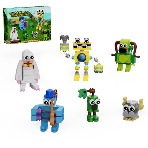 Singing Building Set, Monsters Action Figure Game Toy Collectible Decoration Building Toy, Great Gift for Fans, Boys and Girls 6+ Years Old (242 Pieces)