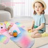 Baby Doll Sleeping Bag Toy Playset Rainbow Unicorn Doll Bedding Slumber Bed Accessories with Eye Mask Doll Unicorn Style Sleeping Bag (for 18 inch Doll)